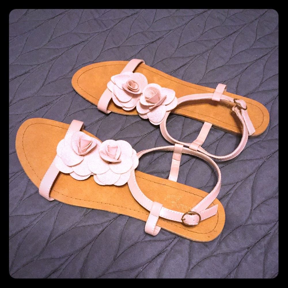 Pink Flower Sandals